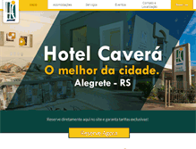 Tablet Screenshot of hotelcavera.com.br